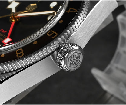 San Martin Root Beer Classic Vintage Luxury Men's Watch 39mm NH34 GMT Automatic Mechanical Watch Sapphire Waterproof 100m SN0109