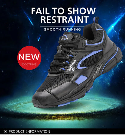 BONA new designers running shoes breathable outdoor sports shoes women lightweight sneakers ladies comfort athletic shoes