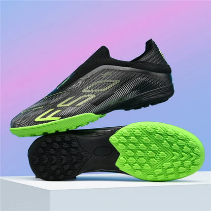 Nouvelles chaussures de football pour hommes, crampons pour terrain gazonné, chaussures de futsal confortables, chaussures de football pour terrain synthétique, chaussures de sport ultralégères, antidérapantes, pour adul