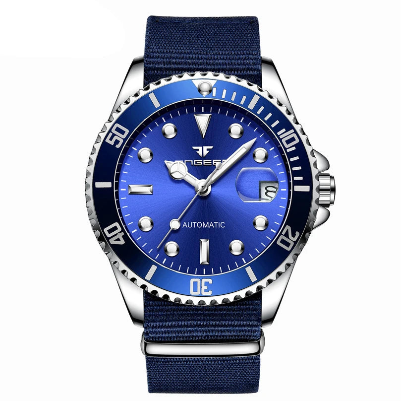 Montres-bracelets mécaniques BINBOND pour hommes, luxueuses, lumineuses, étanches, automatiques, à tourbillon, squelette