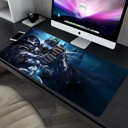 World of Warcraft Anime XXL Game Mouse Pad Deskmat with Lock Edge Keyboard Mice Carpet Office Gamer Computer Accessories HYBXXC