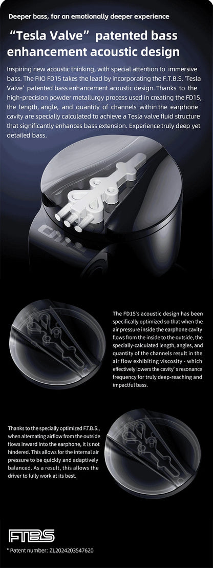 FiiO FD15 13.8mm DLC Dynamic Driver In-Ear Earphone Hi-Res Audio Magnalium Detachable MMCX Cable Wired HiFi Earbuds Shanling