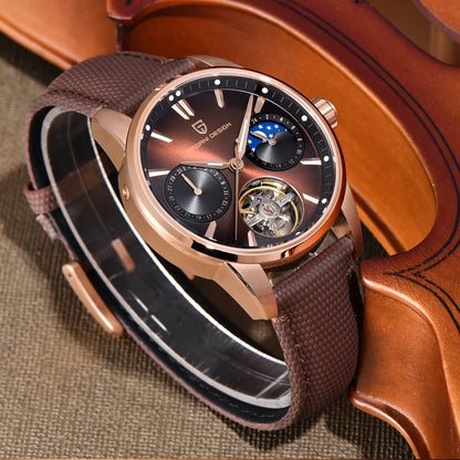 Pagani Design men’s watch, new model, luxury automatic mechanical watch, 41 mm, stainless steel, water-resistant to 10 bar, ‘racer’ style