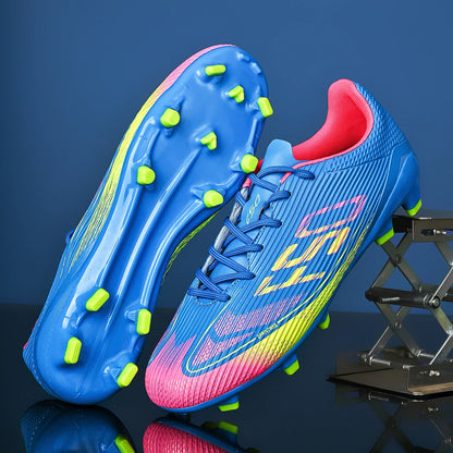 Breathable football shoes FG/AG long nail all season universal anti slip outdoor indoor sports shoes