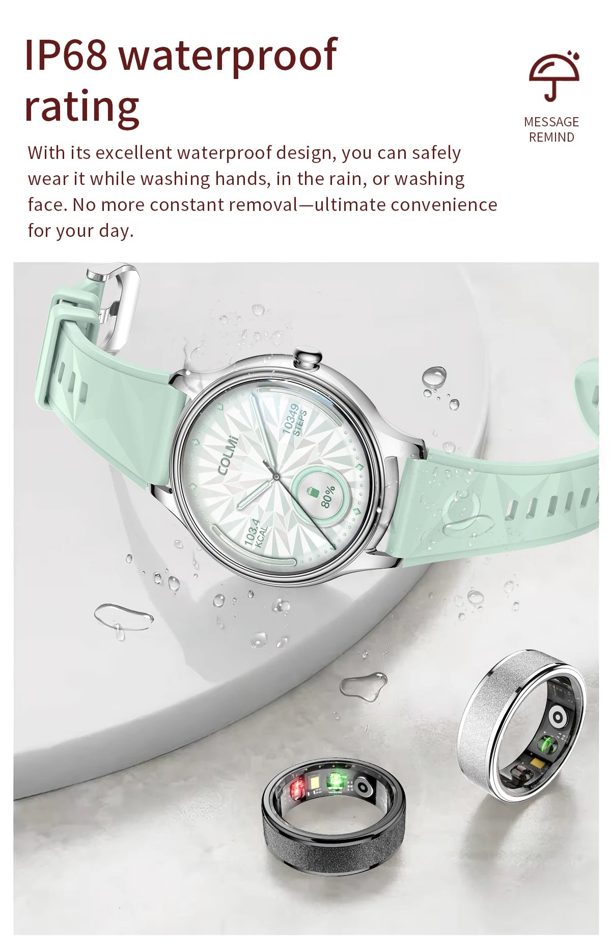 New COLMI L28 Air Ultra-thin Smartwatch 1.32 inch AMOLED Display, Women's Health Management, Exquisite Smart Watch For iOS Phone