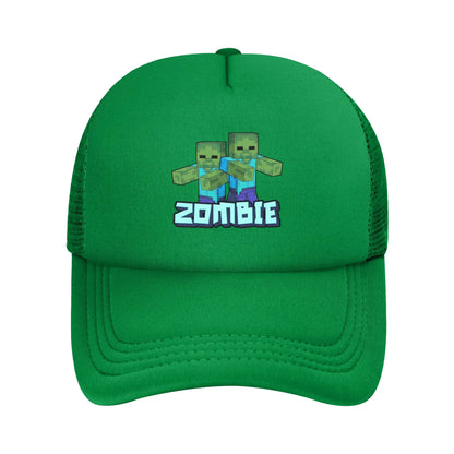 Kubinis nuotykių ieškotojas atranda už savęs „Creepers“ monstrą. Sunkvežimio vairuotojo kepurė. „Sun Hats“ kepurė. Reguliuojama „Snapback“ kepurė. Tinklinė beisbolo kepurė.