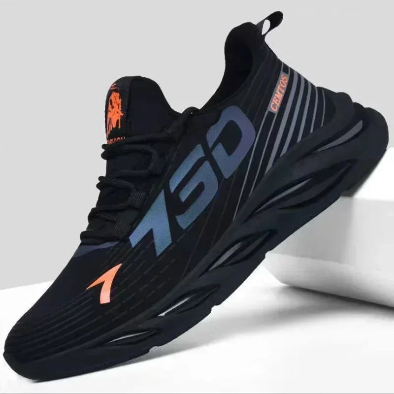 New Summer Men's Breathable Mesh Running Shoes Lightweight Trendy Sports Sneakers for Daily Workout and Outdoor Walking