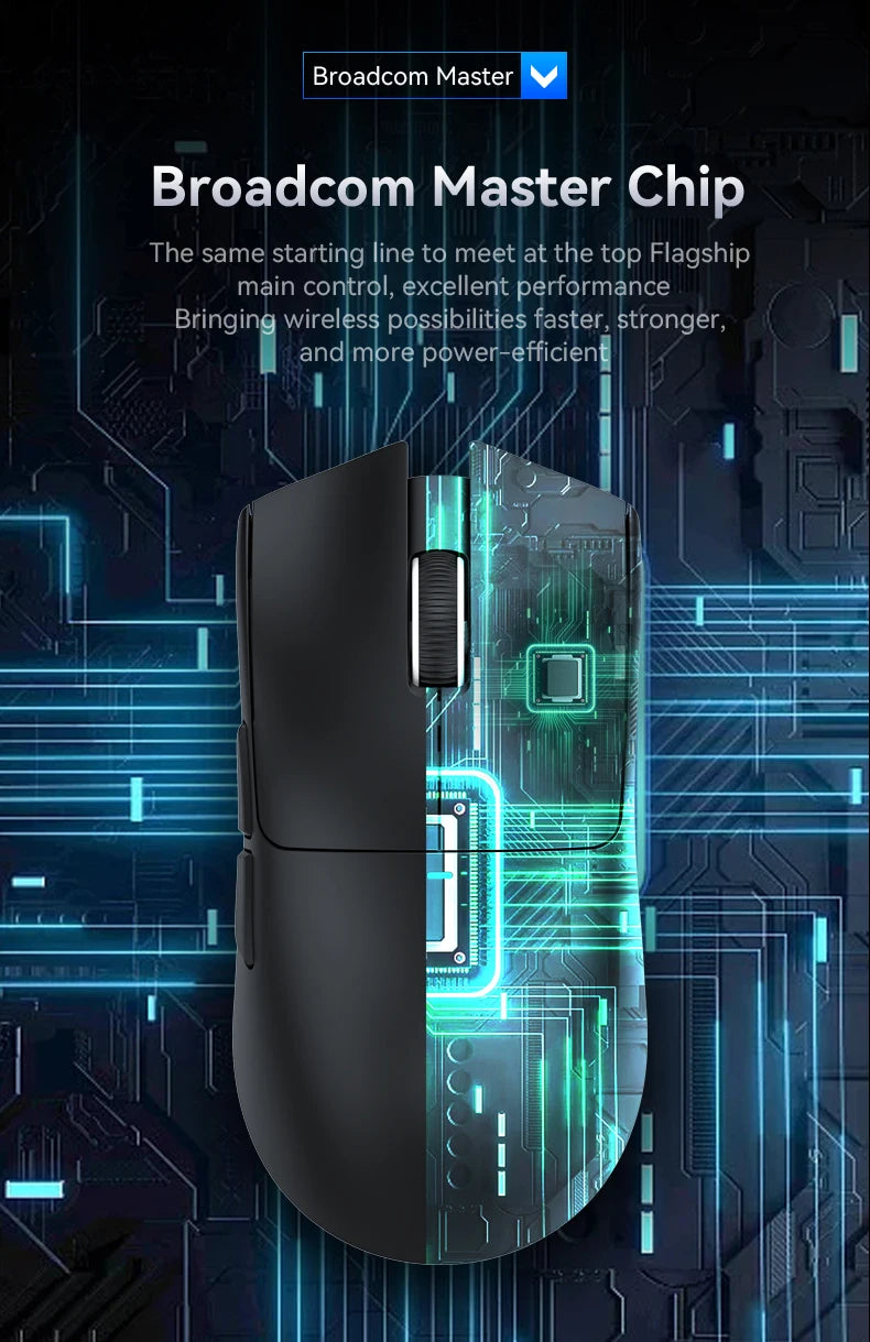 Attack Shark X11&R1 Tri-Mode Bluetooth trådløs mus med opladningsbase, RGB, ergonomisk letvægtsmus, PC-gamer-tilbehør