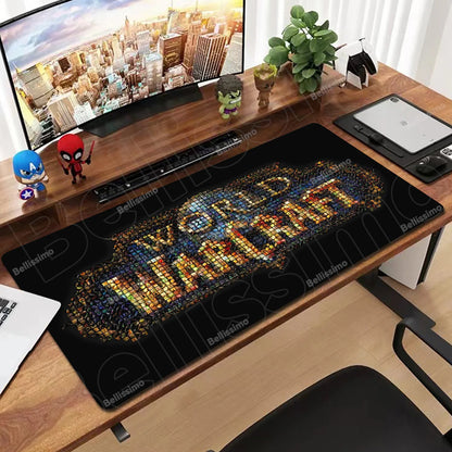 World Of Warcraft 90x40 Large Gaming Mouse Pad Game Desk Play Pad for Csgo Natural Rubber Mat Grande Gamer Xxl Computer Mousepad