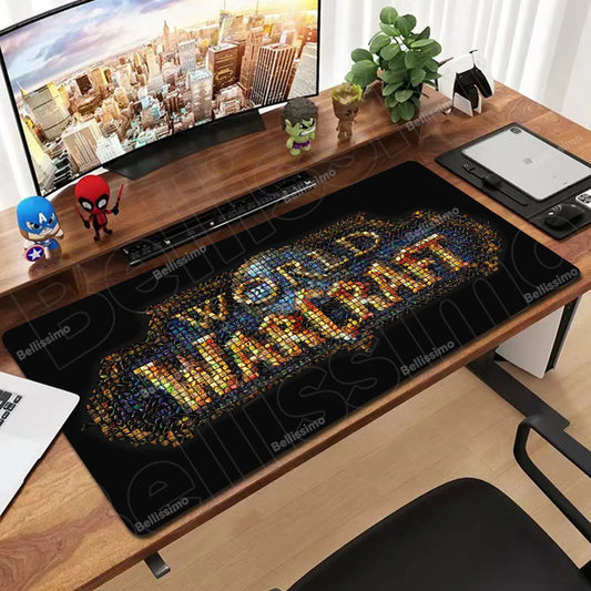 World Of Warcraft 90x40 Large Gaming Mouse Pad Game Desk Play Pad for Csgo Natural Rubber Mat Grande Gamer Xxl Computer Mousepad