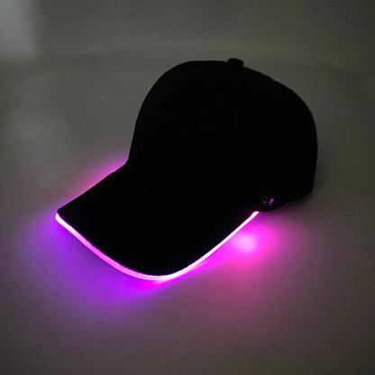 Madinga šviečianti beisbolo kepuraitė su LED apšvietimu, hiphopo stiliaus kepurė barui ir klubui, fluorescencinė kepurė vyrams ir moterims, DJ šokių reikmenys ir kostiumo aksesuaras