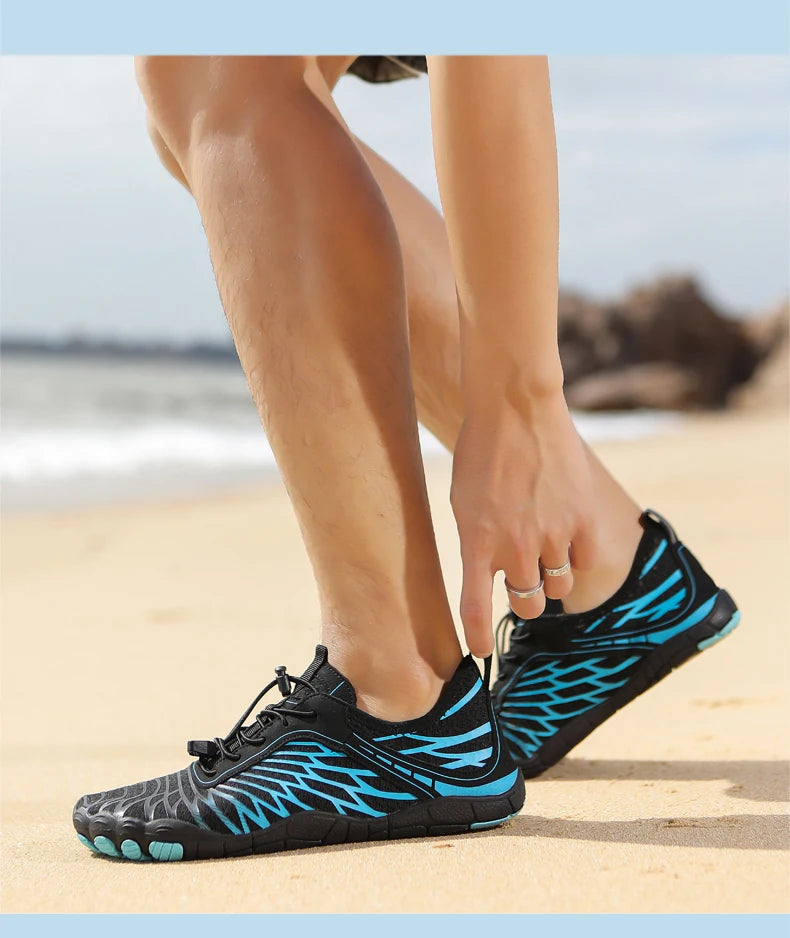 Scarpe da acqua da uomo, scarpe da spiaggia da donna, scarpe aqua da indossare a piedi nudi, scarpe da nuoto ad asciugatura rapida, scarpe da sport per guado, scarpe da canottaggio, pesca e surf