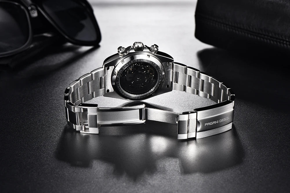 PAGANI DESIGN Men's Automatic Mechanical Watch Stainless Steel Waterproof Sport 10Bar Luxury Casual Watch for Men Reloj Hombre