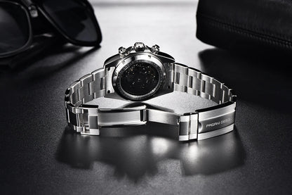 PAGANI DESIGN Men's Automatic Mechanical Watch Stainless Steel Waterproof Sport 10Bar Luxury Casual Watch for Men Reloj Hombre
