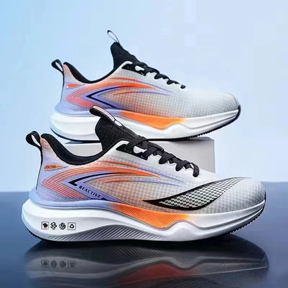 Men's breathable running shoes summer hot sale of the season, casual sporty fish thread soft bottom thick heel cross-border style