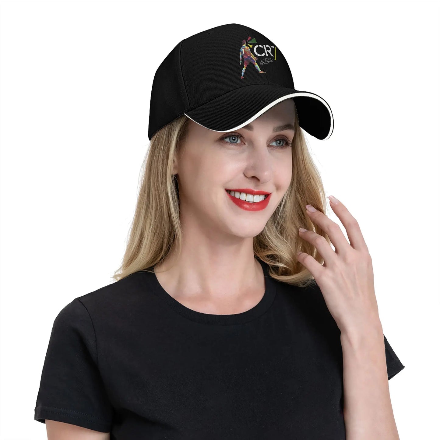 Footbal Ronaldos Baseball Cap Hip Hop Sandwich Hats Unisex Adjustable Sun Hat Running Golf