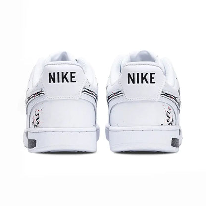 Προσαρμοσμένα αθλητικά παπούτσια Nike Court Vision 1 Low με εφέ «Ink Wash» και «Splatter» σε κινέζικο στυλ, ανθεκτικά στη φθορά, ανδρικά παπούτσια για σκέιτ