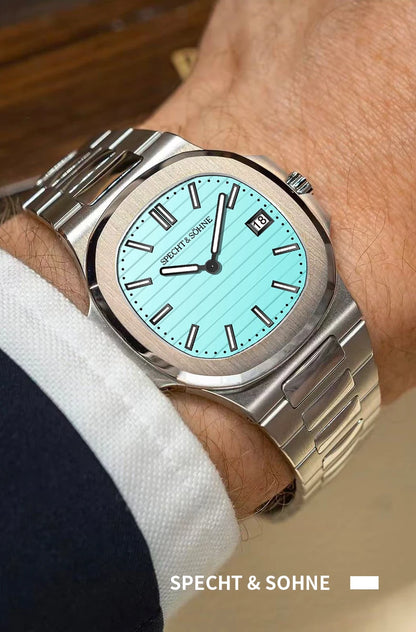 2026 New Specht & Söhne Luxury 40MM Quartz Watch For Men Super Slim Steel Sapphire Crystal 50M Waterproof 5711 Classic Watch