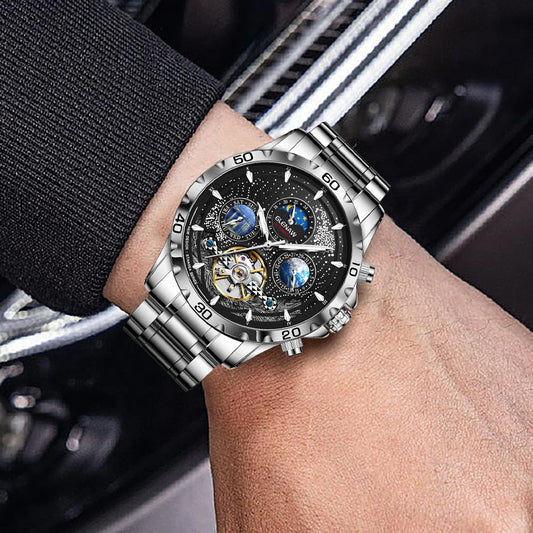 Montre automatique pour homme GLENAW – Montre mécanique étanche, design de luxe, style élégant et professionnel