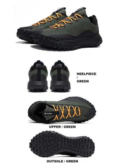 Baasploa Men Hiking Shoes High Quality Comfort Soft Waterproof Male Trekking Sneakers Resistant Non-Slip Outdoor Climbing Shoes