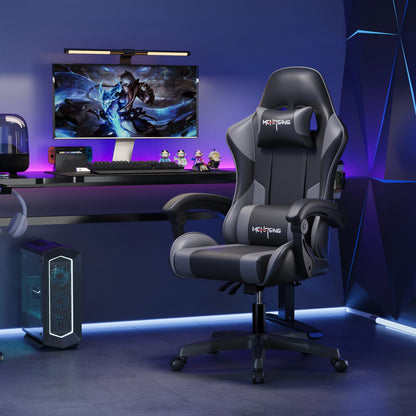 Ergonomická moderní otočná židle pro kancelář i domov – e-sportovní herní židle s kolečky v otočném stylu, počítačová herní židle