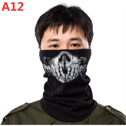 Night light cycling mask; Call of Duty Skull Mask; CS Headset; Deadpool Merchandise Warm Mask; Halloween Fun