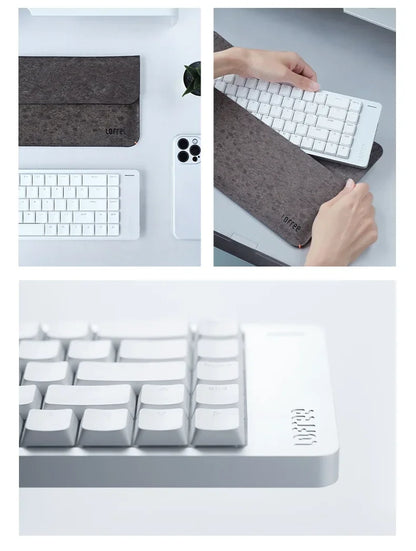 Lofree FLOW2 Mechanical Keyboard Business Office Wireless Bluetooth Wired Quiet & Gentle Sound Compatible Mute Aluminum Lump