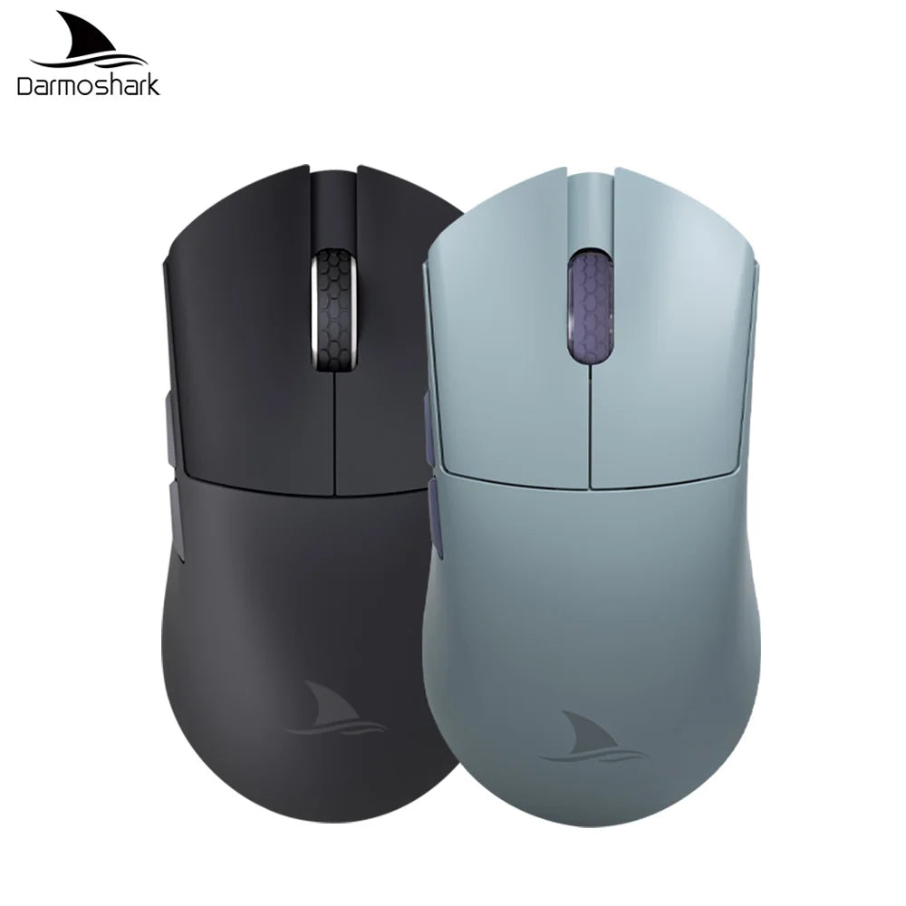 Геймърска мишка Darmoshark M3Pro 2.4G BT безжична Tri-Mode, сензор PAW3395, N52840, 26000DPI, за голяма ръка, макро драйвер, мишка за игри