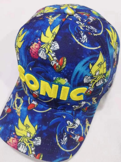 Șapcă de baseball 3D „Shadow the Hedgehog” pentru adulți și copii, cu imprimeu Sonic, Amy, Tails și Knuckles, cu margine plată și limba de rață, cadou