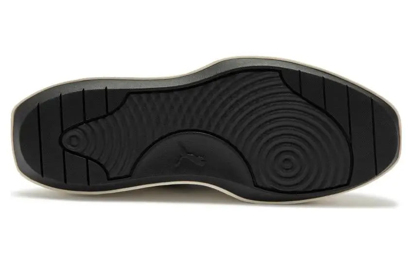 Baskets mi-hautes en cuir Puma Abyss Solstice Sd, noir et blanc, 391903-01