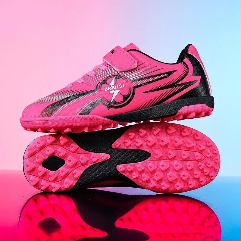 Chaussures de football originales à crampons pour cheville, nouvelles chaussures de football pour enfants, chaussures de futsal, baskets rapides pour intérieur, chaussures de sport pour terrain de société, chaussures de f