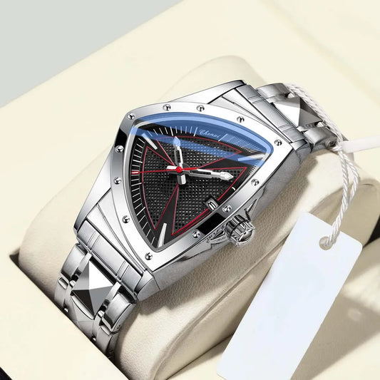 CHENXI Fashion Men's Watch Quartz Wristwatch Casual Hollow Triangle Watch Luxury Men's Gift Clock  Relojes Para