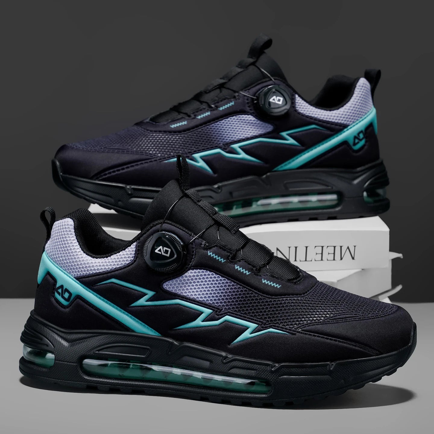 Scarpe da running da uomo primavera/estate, scarpe da trekking outdoor resistenti all’usura con chiusura BOA, stile sportivo e casual traspirante