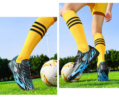 New Man Soccer Shoes Professional Football Boots Sneakers Comfortable Outdoor Match Match Boys Non-Slip Sports Shoes Unisex