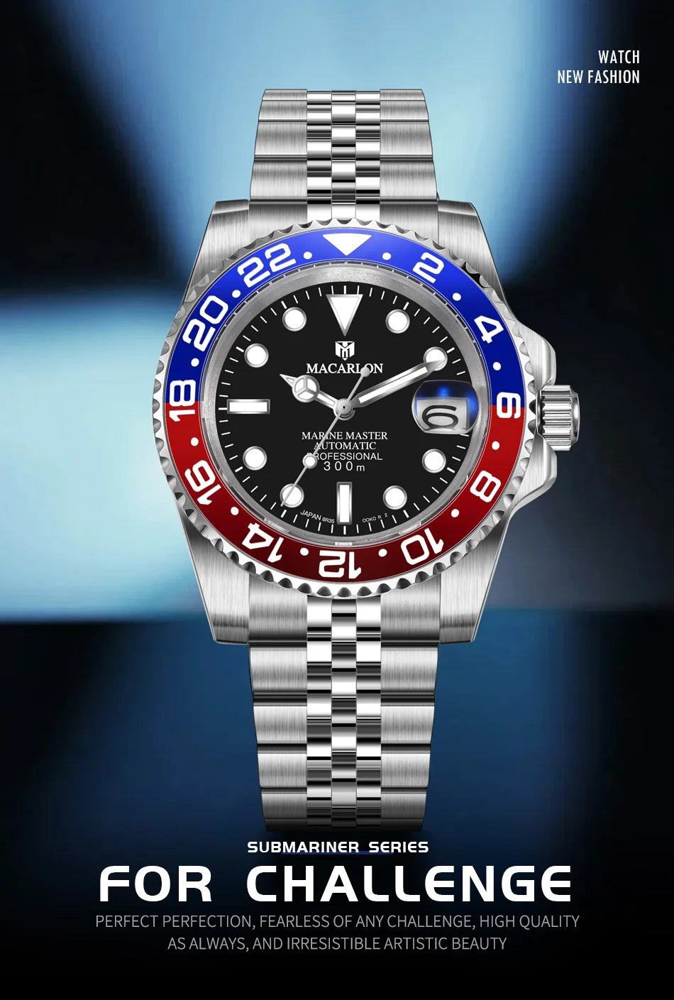 2026 NEW MACARLON Design 41MM Luxury Machinery watch Men sapphire glass Stainless Steel Waterproof Automatic Mechanical Watch