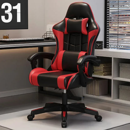 Chaise de jeu pivotante à dossier réglable, chaise de jeu confortable, chaise de jeu ergonomique pour le bureau à domicile, les longues heures de jeu et les streamers.