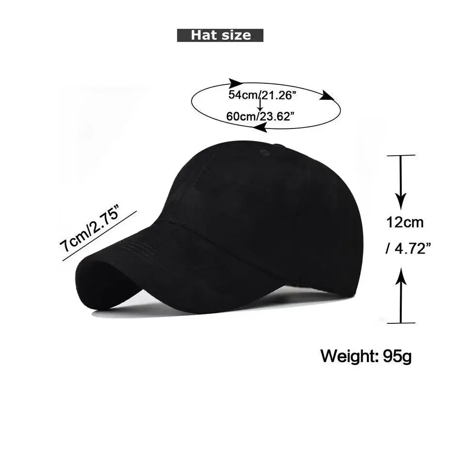 Gorra de béisbol de ante al por mayor, otoño-invierno, para hombre y mujer, gorra urbana lisa de invierno, unisex, ajustable, informal, sin adornos