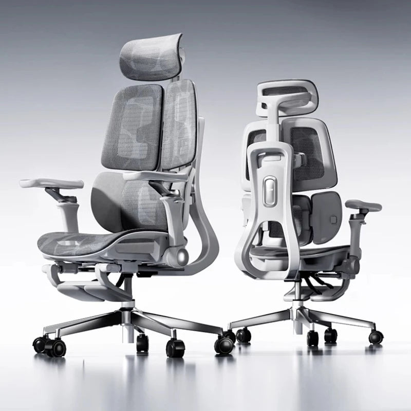 Silla de oficina de malla ergonómica ejecutiva para ordenador y gaming, mueble moderno giratorio con ruedas ajustable, silla gaming ergonómica