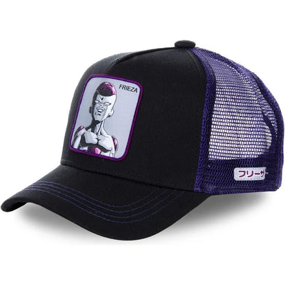 New Dragon Ball Son Goku Cap Summer Travel Peaked Cap Men's Embroidery Hip-Hop Cap Style Sun Visor Adjustable Trucker Mesh Cap