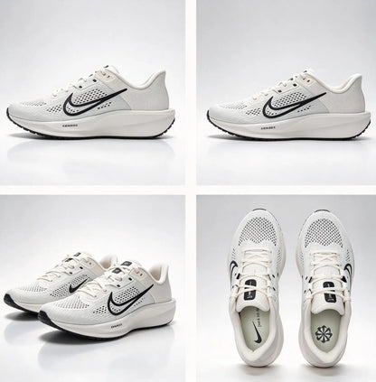 NIKE QUEST 6 FD6033-001, chaussures de course pour hommes authentiques, à semelle épaisse, légères, résistantes à l'usure, respirantes et à tige basse.