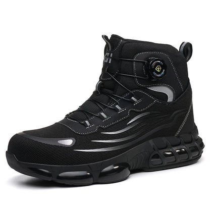 Taille 47 48 bottes de sécurité de travail hommes haut anti-crevaison sécurité bout en acier chaussures de travail Protection hommes chaussures de sécurité chaussures