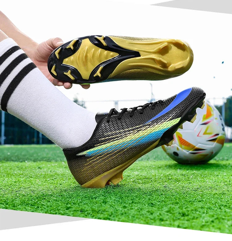 Bottes de Football pour hommes, chaussures de stade à ongles longs, confortables, de haute qualité, antidérapantes, pour Match de société professionnelle