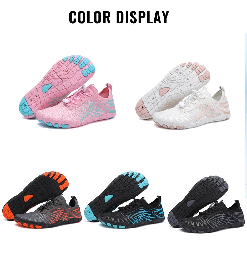 Scarpe da acqua da uomo, scarpe da spiaggia da donna, scarpe aqua da indossare a piedi nudi, scarpe da nuoto ad asciugatura rapida, scarpe da sport per guado, scarpe da canottaggio, pesca e surf