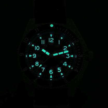 Watchdives WD1972 Quarzuhr mit VH31 Sweep-Seconds-Uhrwerk, Saphirglas, BGW9-Leuchtmasse, 20Bar wasserdicht, Vintage-Herrenuhr