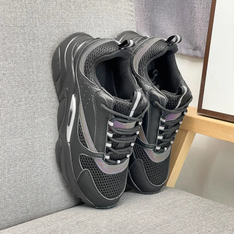 Chaussures décontractées pour hommes, sans logo, semelle épaisse, respirantes, baskets tendance, chaussures de marche confortables pour hommes, zapatillas hombre, chaussures de luxe pour hommes.