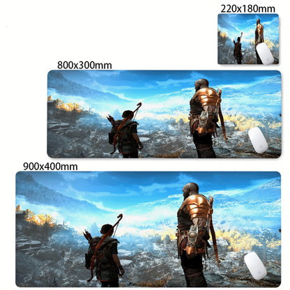 XXL egérpad God of War íróasztali szőnyeg PC-s játék kiegészítők billentyűzet számítógépes egérpad játékosok számára nagy szekrény irodai asztal szőnyeg
