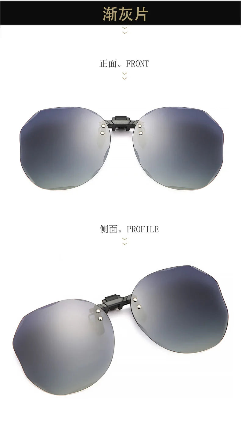 Női napszemüveg, felcsíptethető, polarizált optikai szemüveg, gyémántcsiszolású tükörlencsés szemüveg, UV-védő vezetési napszemüveg, divatos