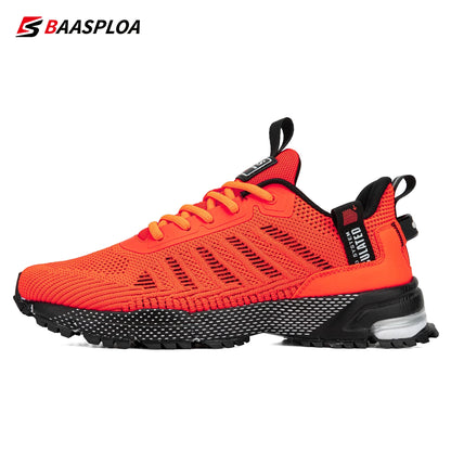 Baasploa Professional Running Shoes For Men Lightweight Men's Designer Mesh Sneakers Lace-Up Male Outdoor Sports Tennis Shoe