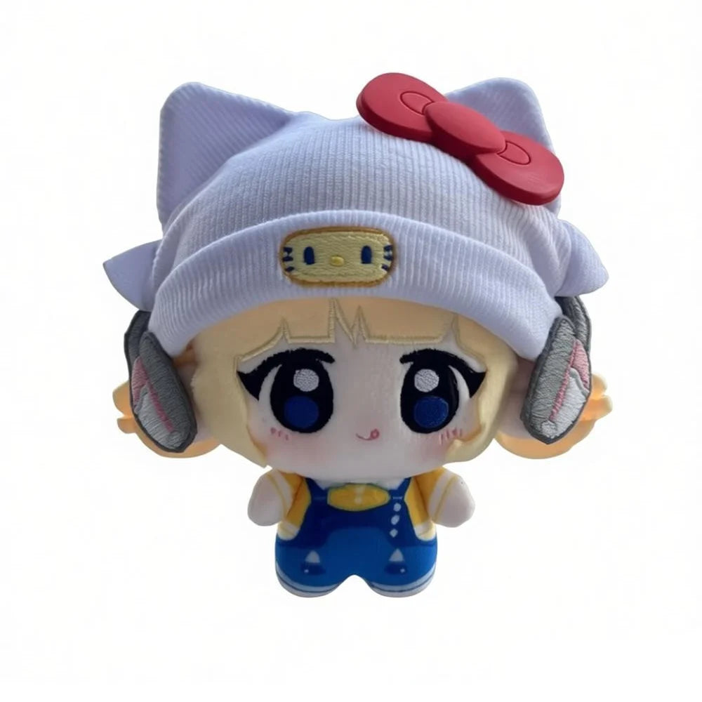 10cm Overwatch Juno Plüschtier-Anhänger, Cartoon OW Juno Plüschspielzeug für Rucksäcke, Fan-Sammlerfigur, Geburtstagsgeschenk