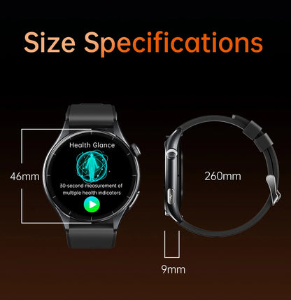 2025 Health Smartwatch for Xiaomi & Huawei ECG + PPG, Blood Pressure, SpO2, Body Analysis, Bluetooth Calling & NFC